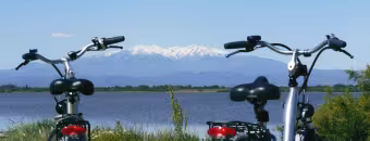 Vélos et Canigou