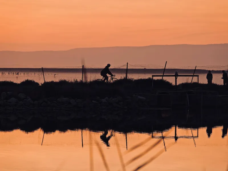 Coucher de soleil à la mer