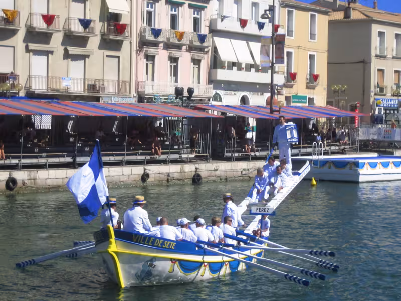 Le port Sète, joutes nautiques