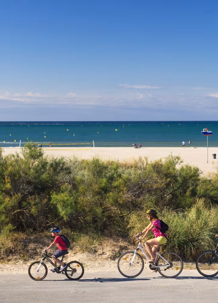 La plage à vélo