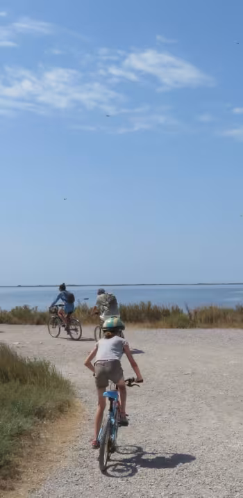 Etang de Thau en famille à vélo
