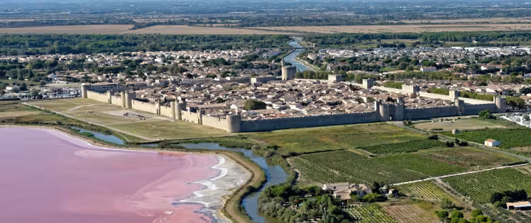 Vue aérienne d'Aigues Mortes