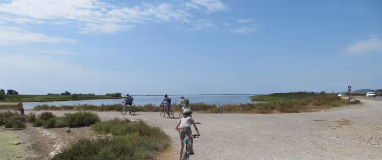 Etang de Thau en famille à vélo