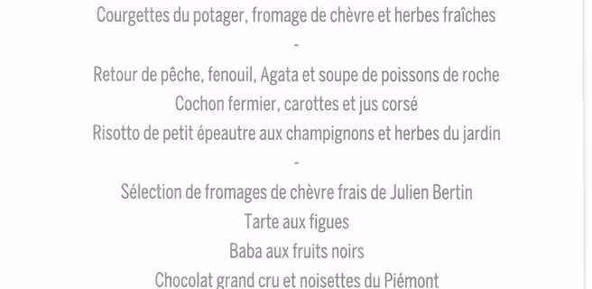 La Table de Mentone