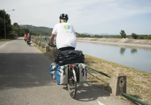 Arrivée à Manosque sur l'EuroVelo 8