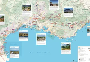 General map of the Mediterranean cycle route 
