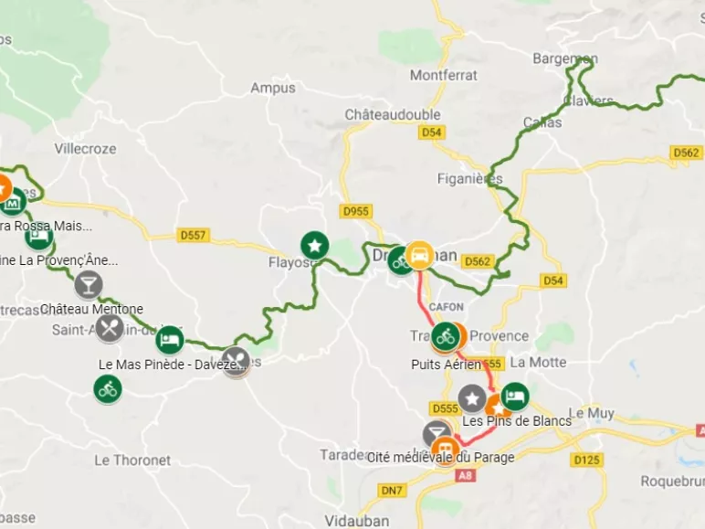 Carte immersion entre paysages et terroir en Dracénie