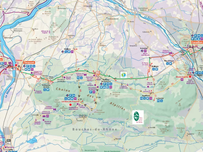 Map stage nº5: Beaucaire - Cavaillon - Apt