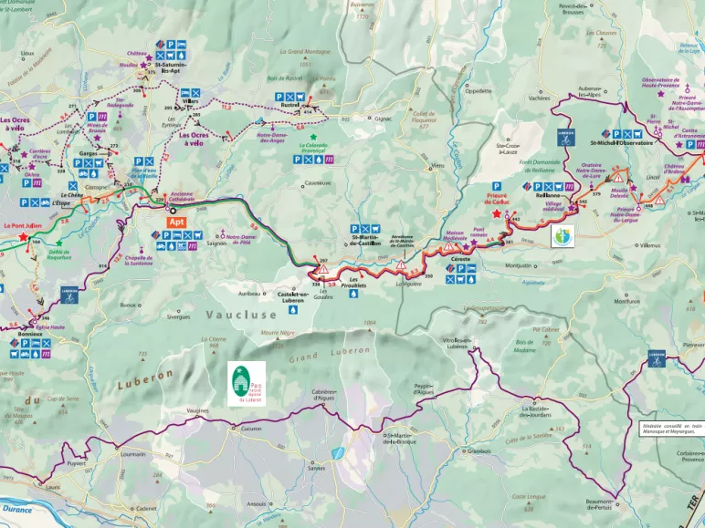 Map stage nº6: Apt - Manosque